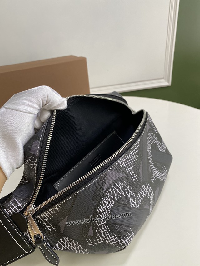 Burberry專門店新款腰包 巴寶莉環保帆布男女款腰包胸包挎包 yxb1064